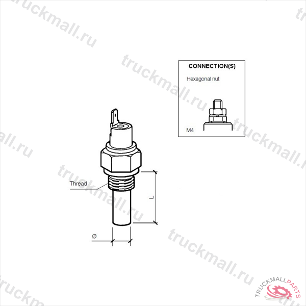 SWITCH TEMP 220 CEARTHS/P170 - 232-011-005-004D