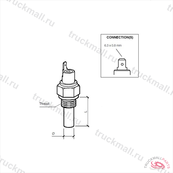 TEMP SWITCH 160 CEARTHS/P140 - 232-011-017-004D