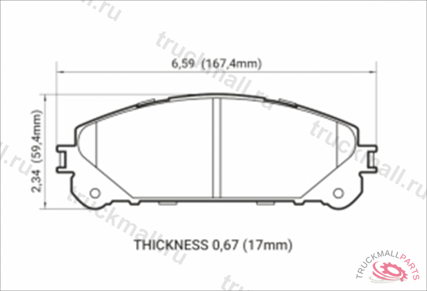 Колодки тормозные передние - HB783Z.692