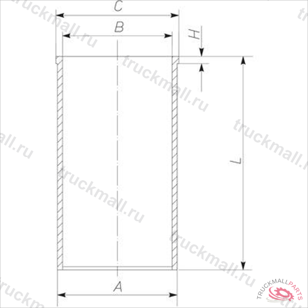 ГИЛЬЗА ЦИЛИНДРА - 004 WV 14 00