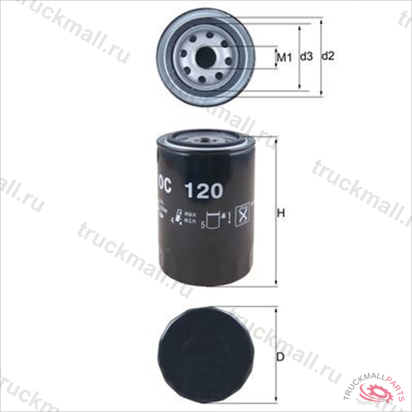 МАСЛЯНЫЙ ФИЛЬТР - OC 120