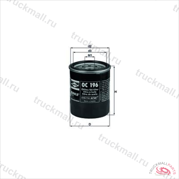 ФИЛЬТР МАСЛЯНЫЙ ACCORD/CIVIC/CR-V/HR-V/JAZZ/LEGEN - OC 196