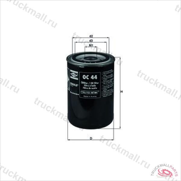 МАСЛЯНЫЙ ФИЛЬТР - OC 44